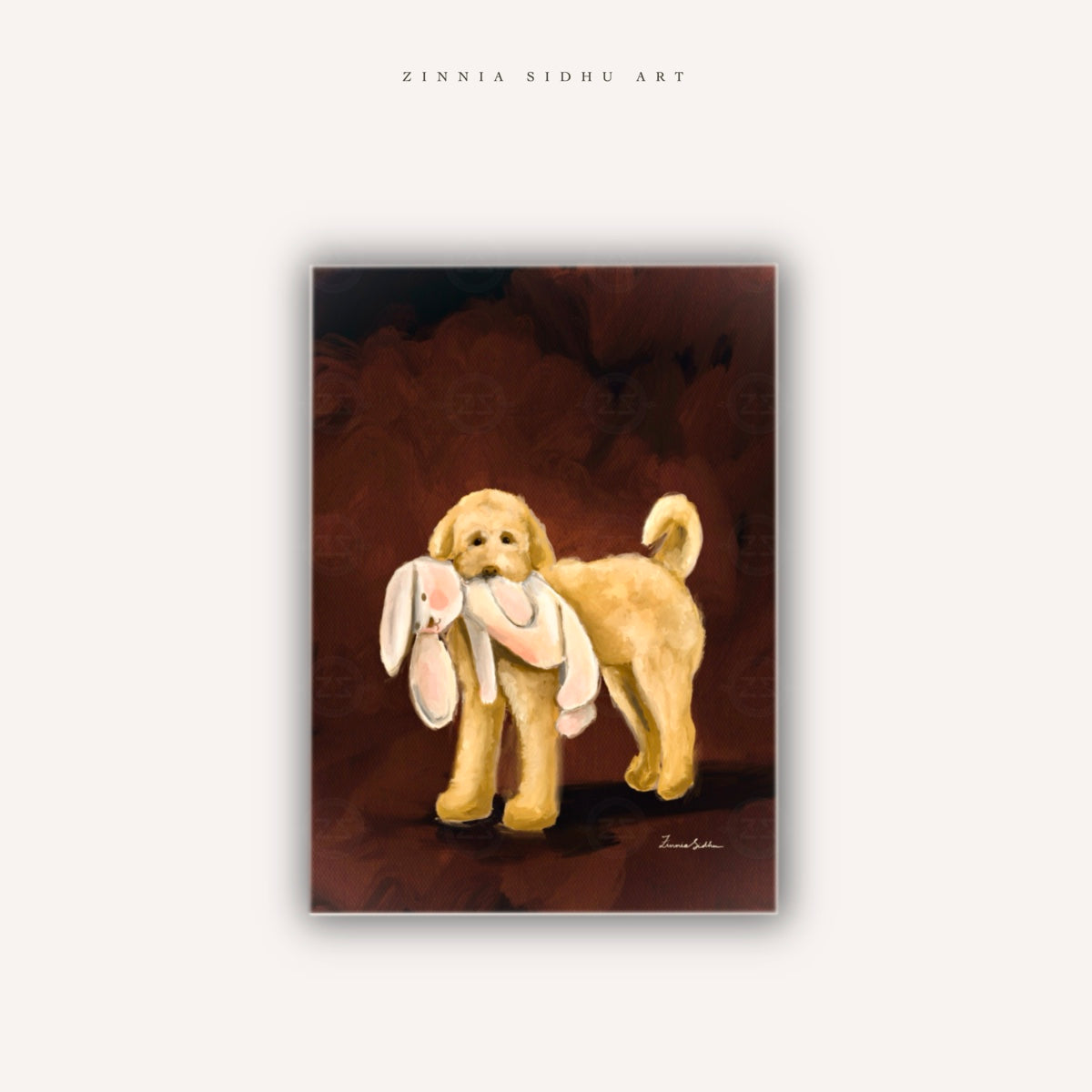 Dog with his Toy