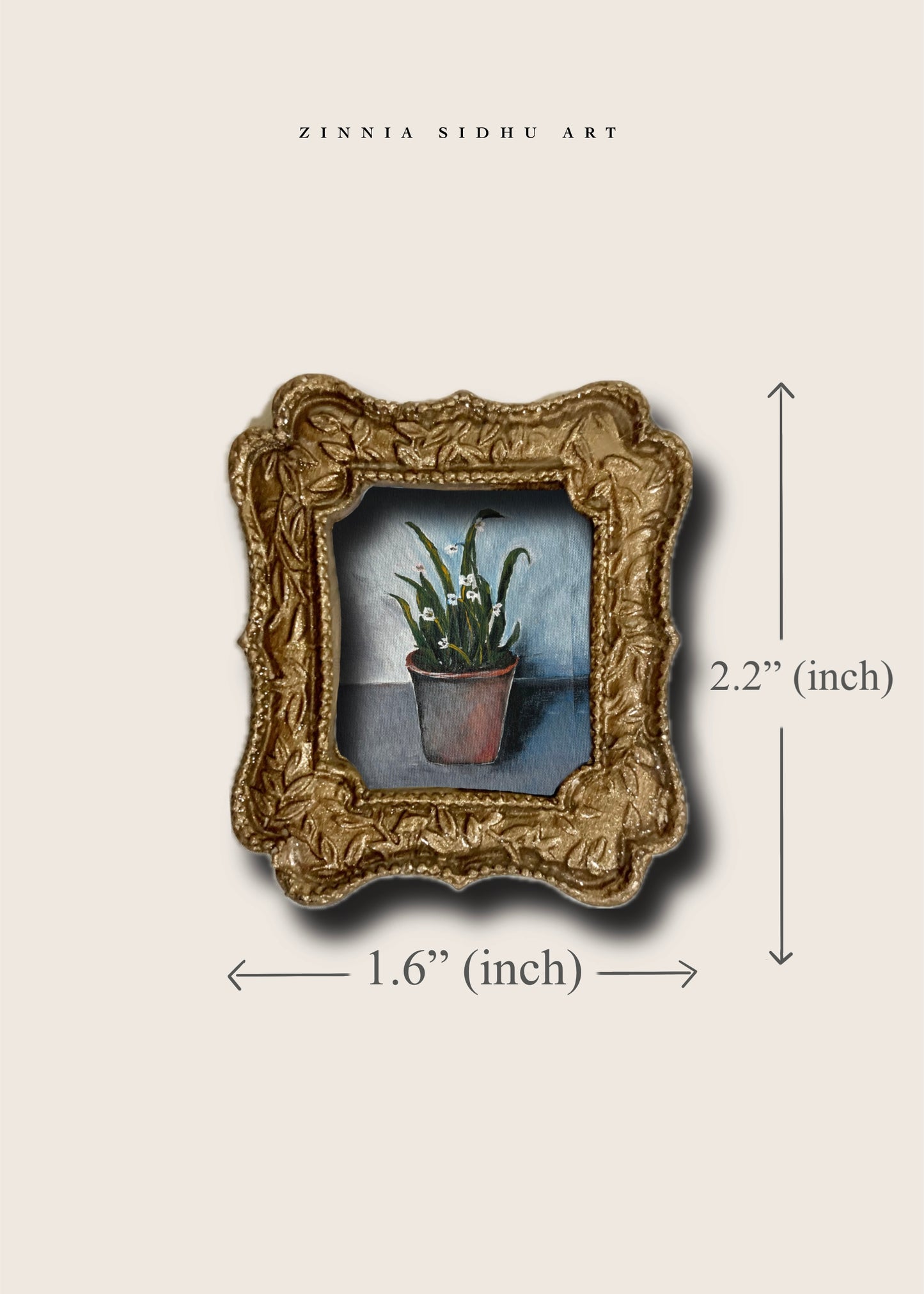 Flower Pot Mini Magnet