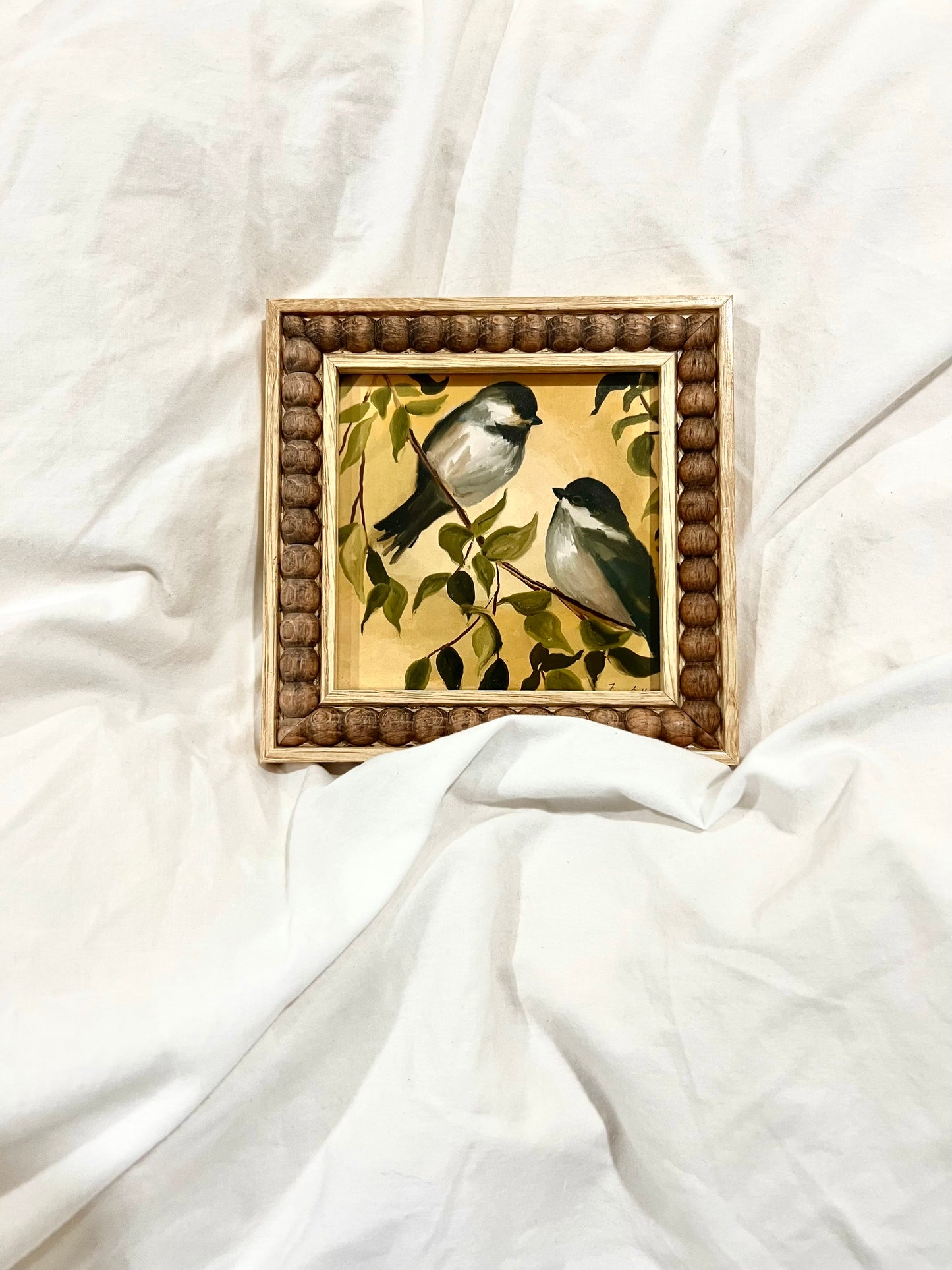 Two Birdies - Wooden Frame