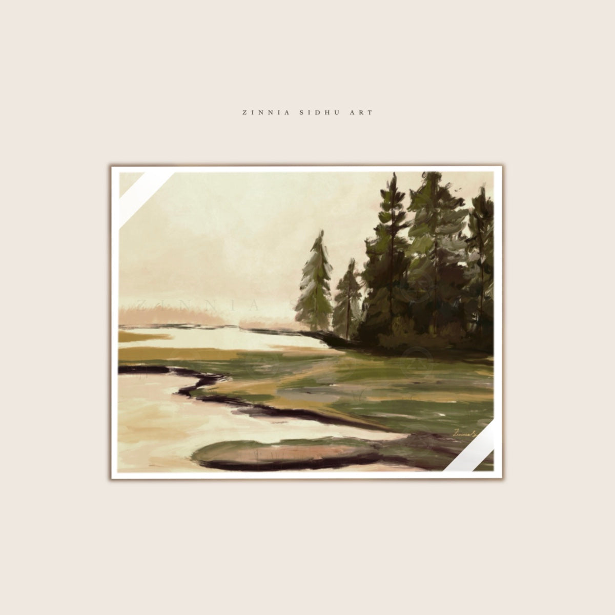 Marshland - Black Metal Frame