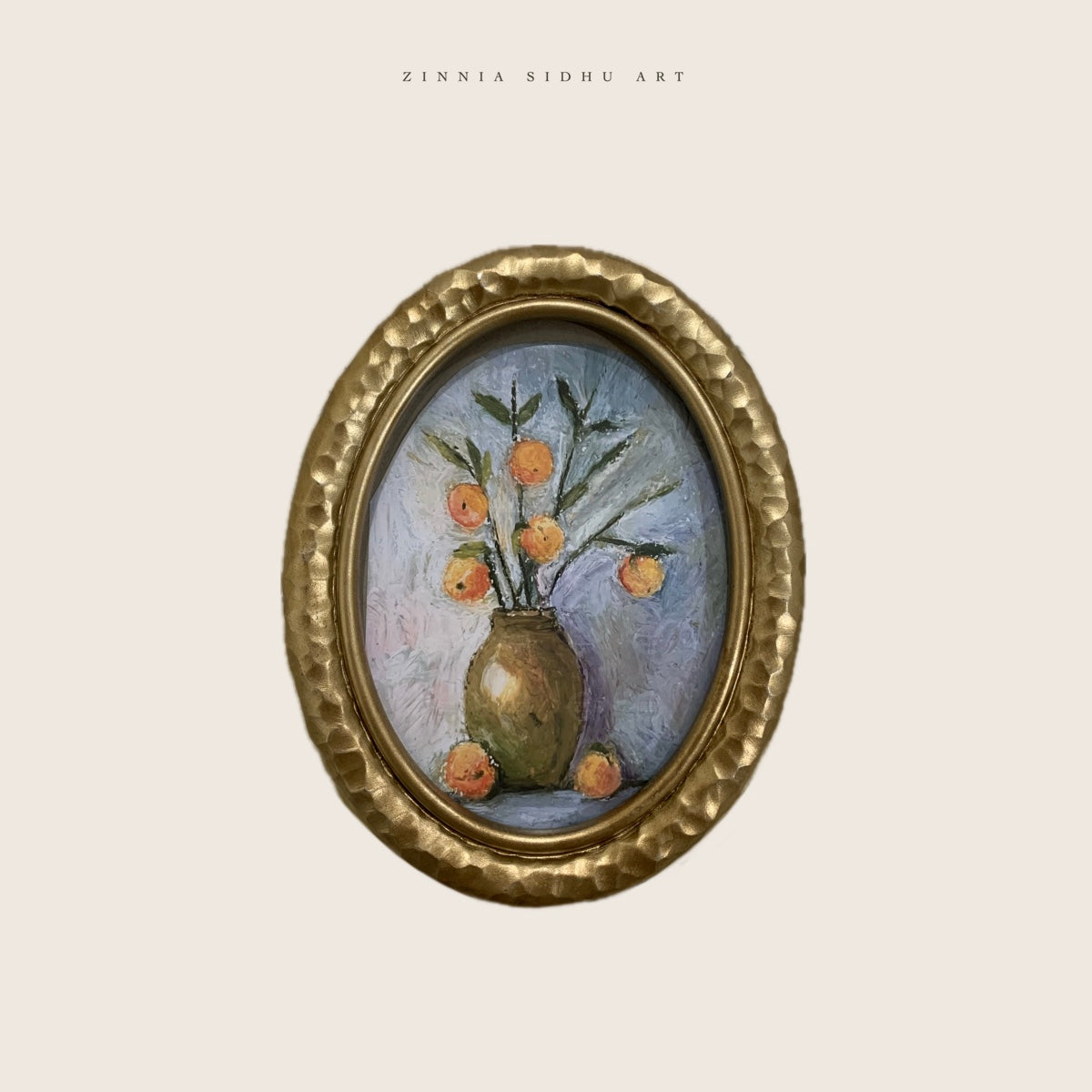Moodzone - Oval Golden Frame
