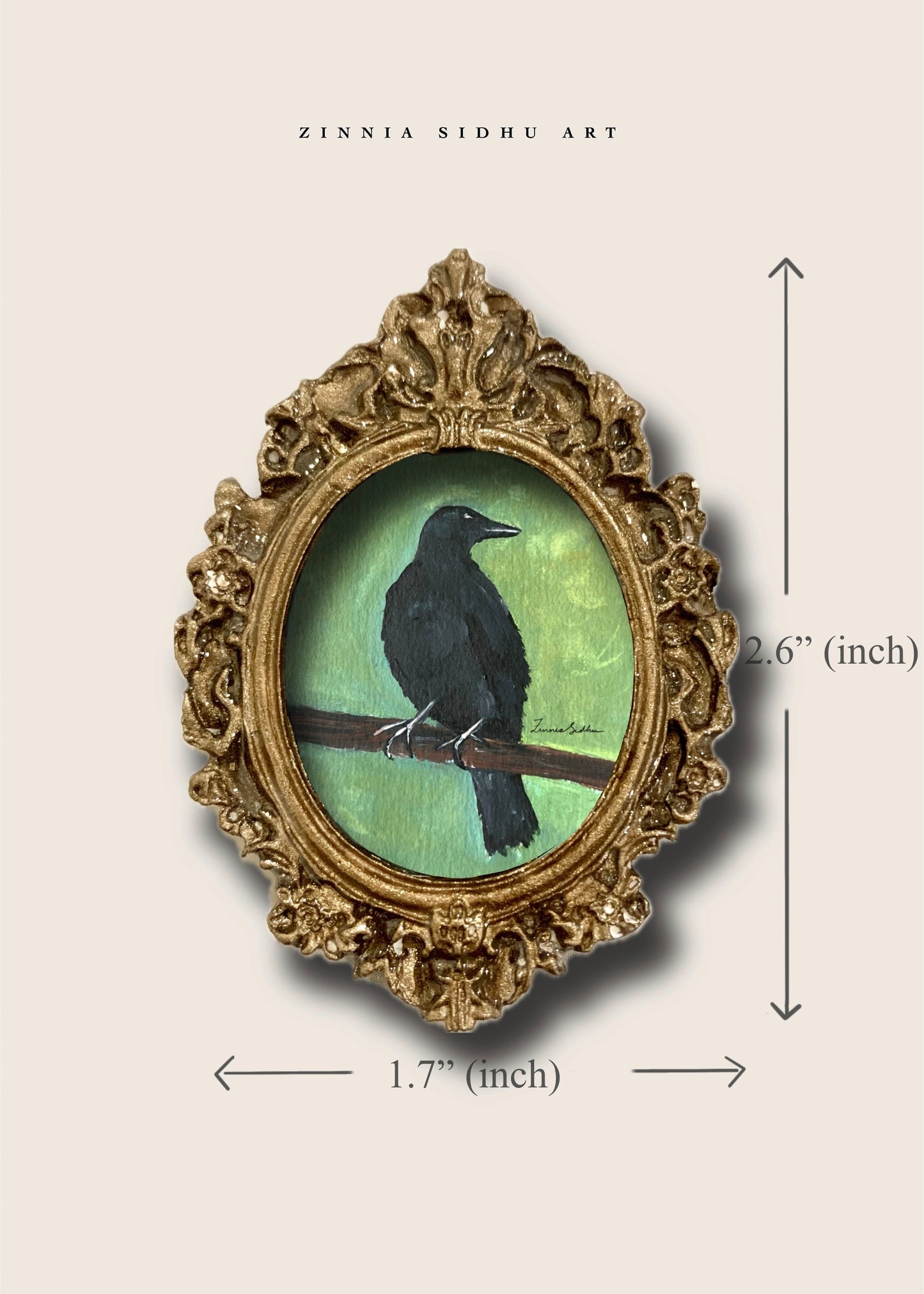 Raven Mini Magnet