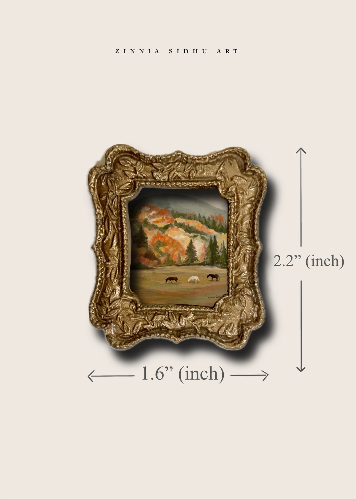 Meadow in Fall Mini Magnet