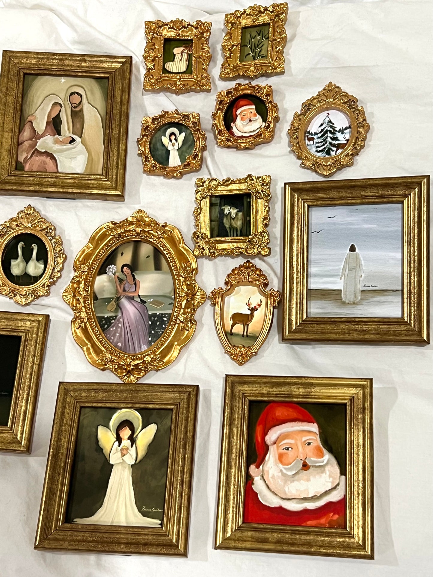 Two Ducks - Framed Magnet