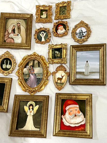 Two Ducks - Framed Magnet