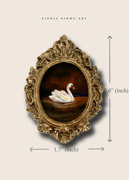 Swan Story Mini Magnet