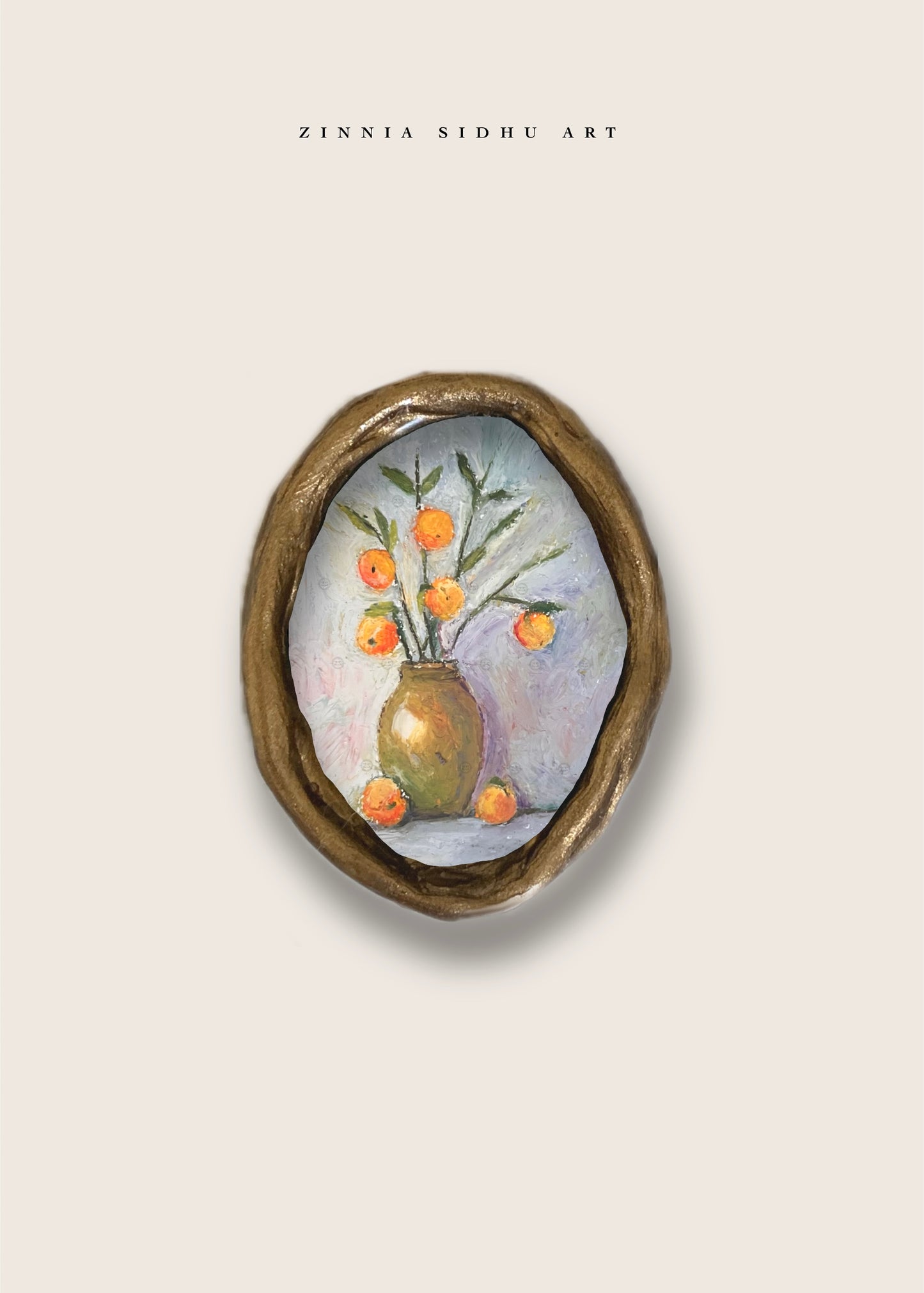 Moodzone - Raw Oval Mini Magnet