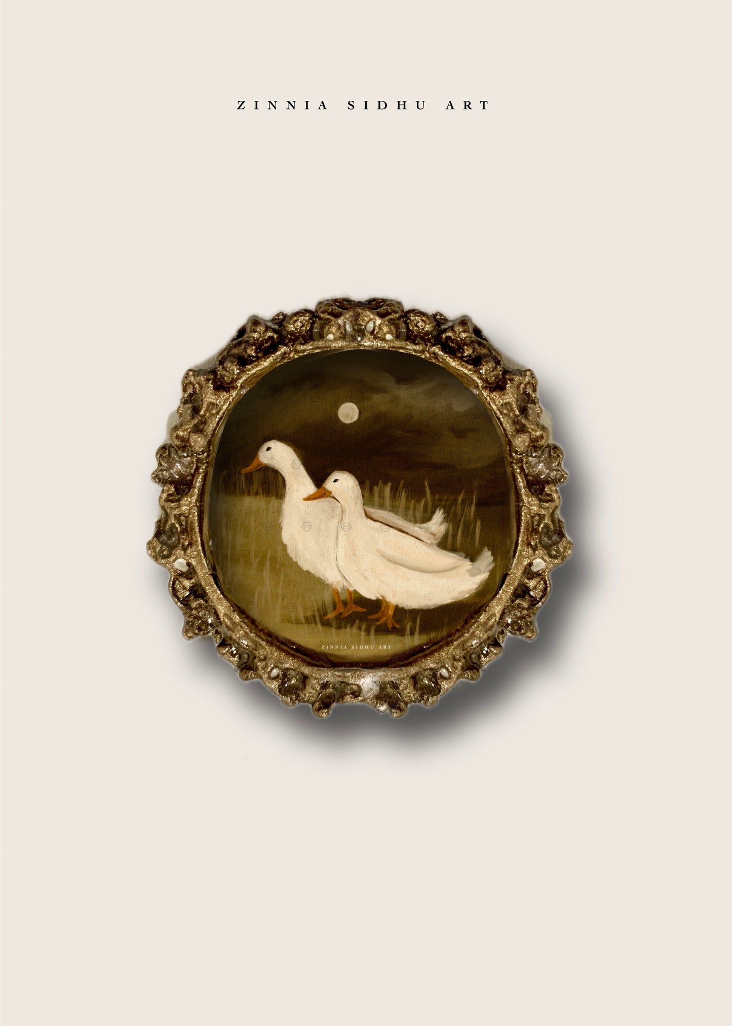 Companions Round Mini Magnet