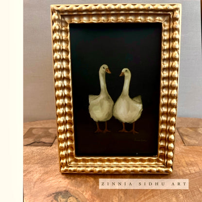 Mr & Mrs - Golden Frame