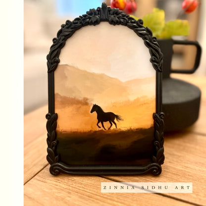 Gallop Away - Black metal Frame