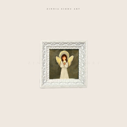 Angel in White Frame
