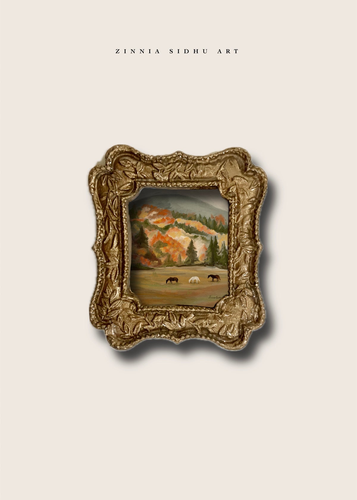 Meadow in Fall Mini Magnet
