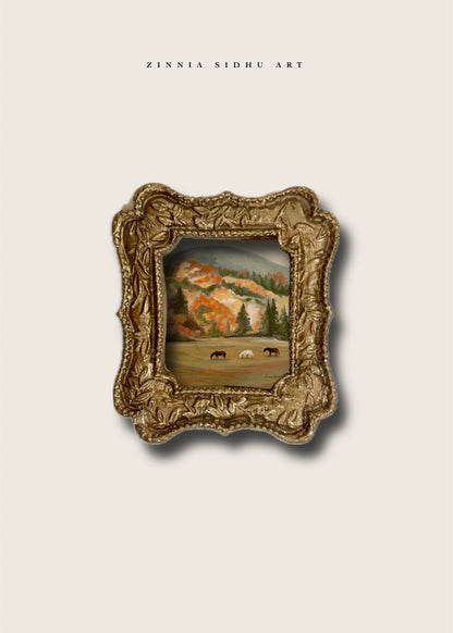 Meadow in Fall Mini Magnet