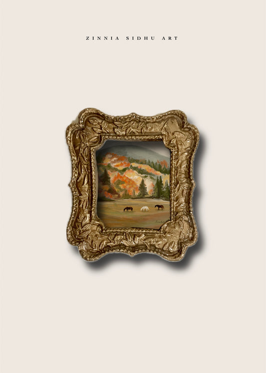 Meadow in Fall Mini Magnet