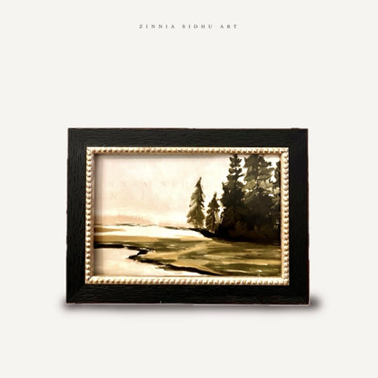 Marshland - black/golden Frame