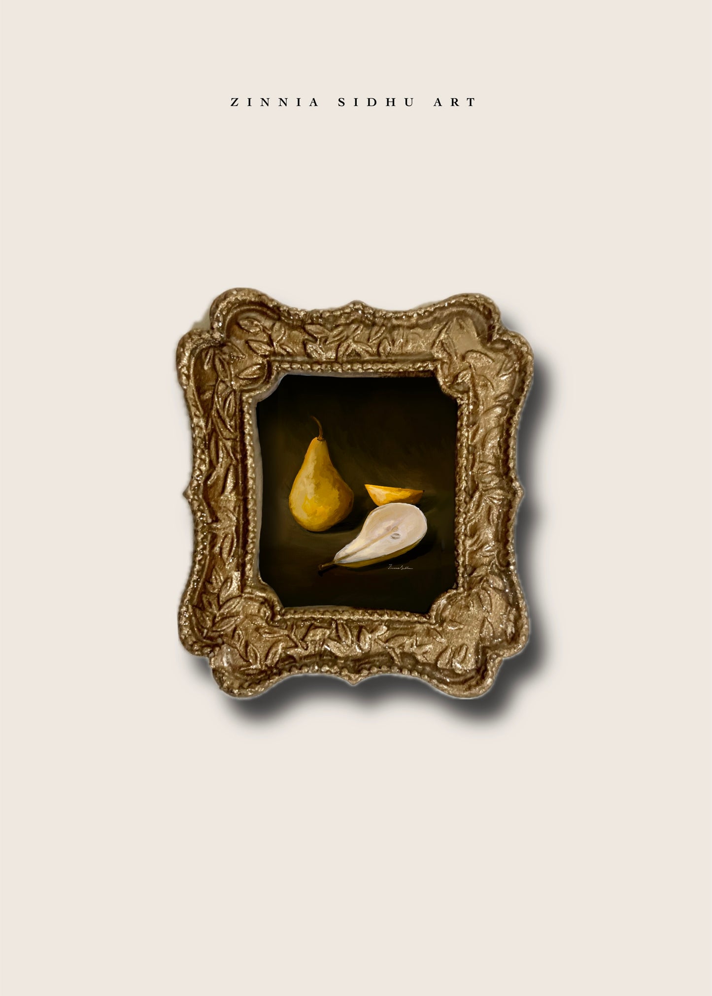 Golden Pear Mini Magnet