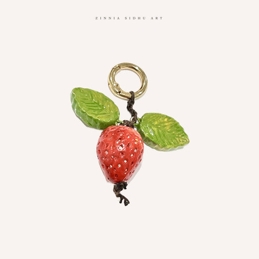 Strawberry Bag Charm
