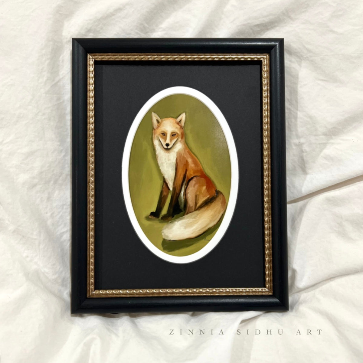 Mr. Fox - Black/Golden Frame