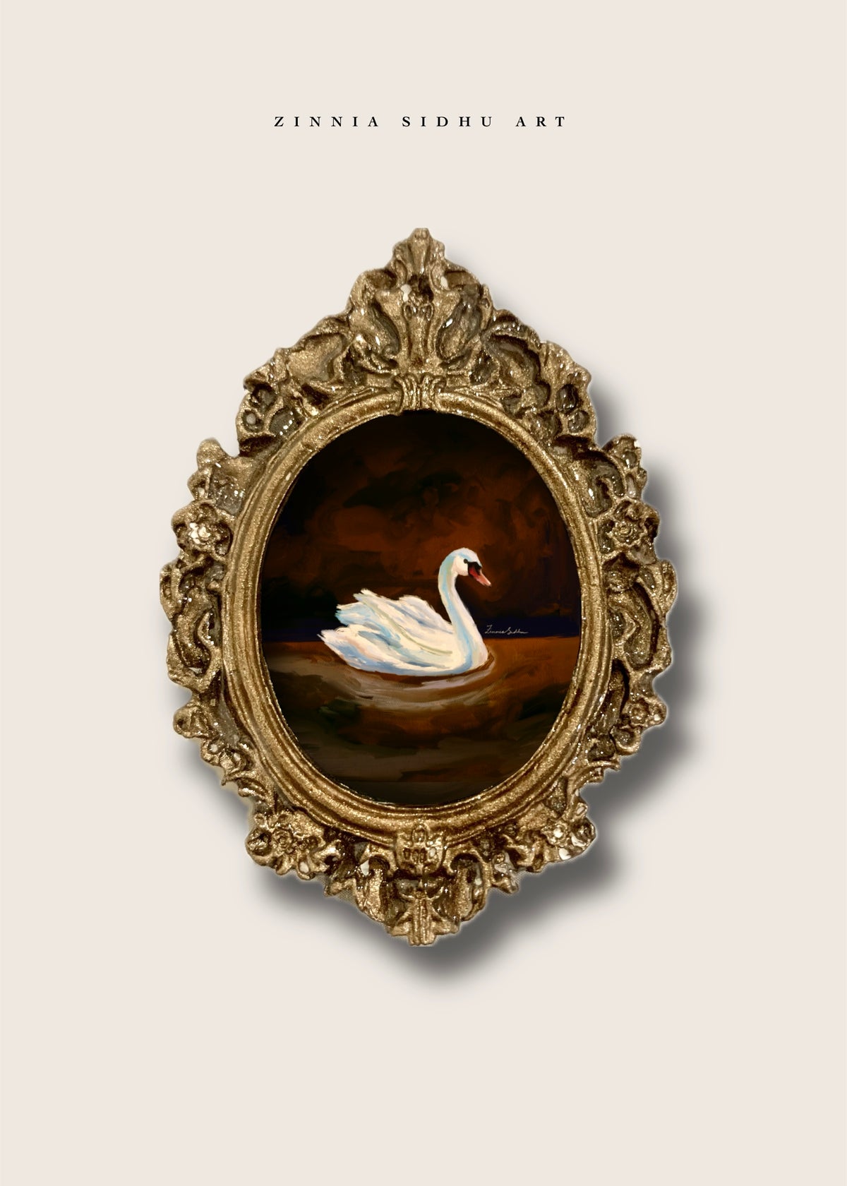 Swan Story Mini Magnet