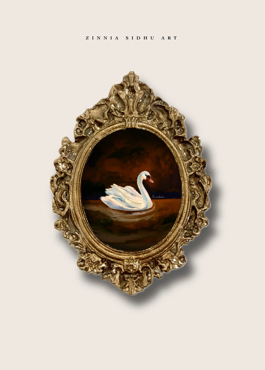 Swan Story Mini Magnet