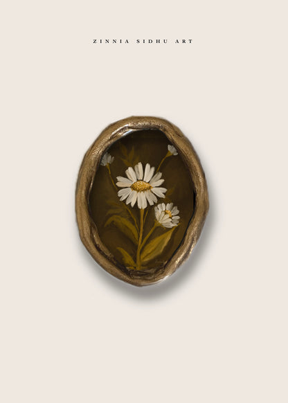 Daisy - Rustic Mini Magnet