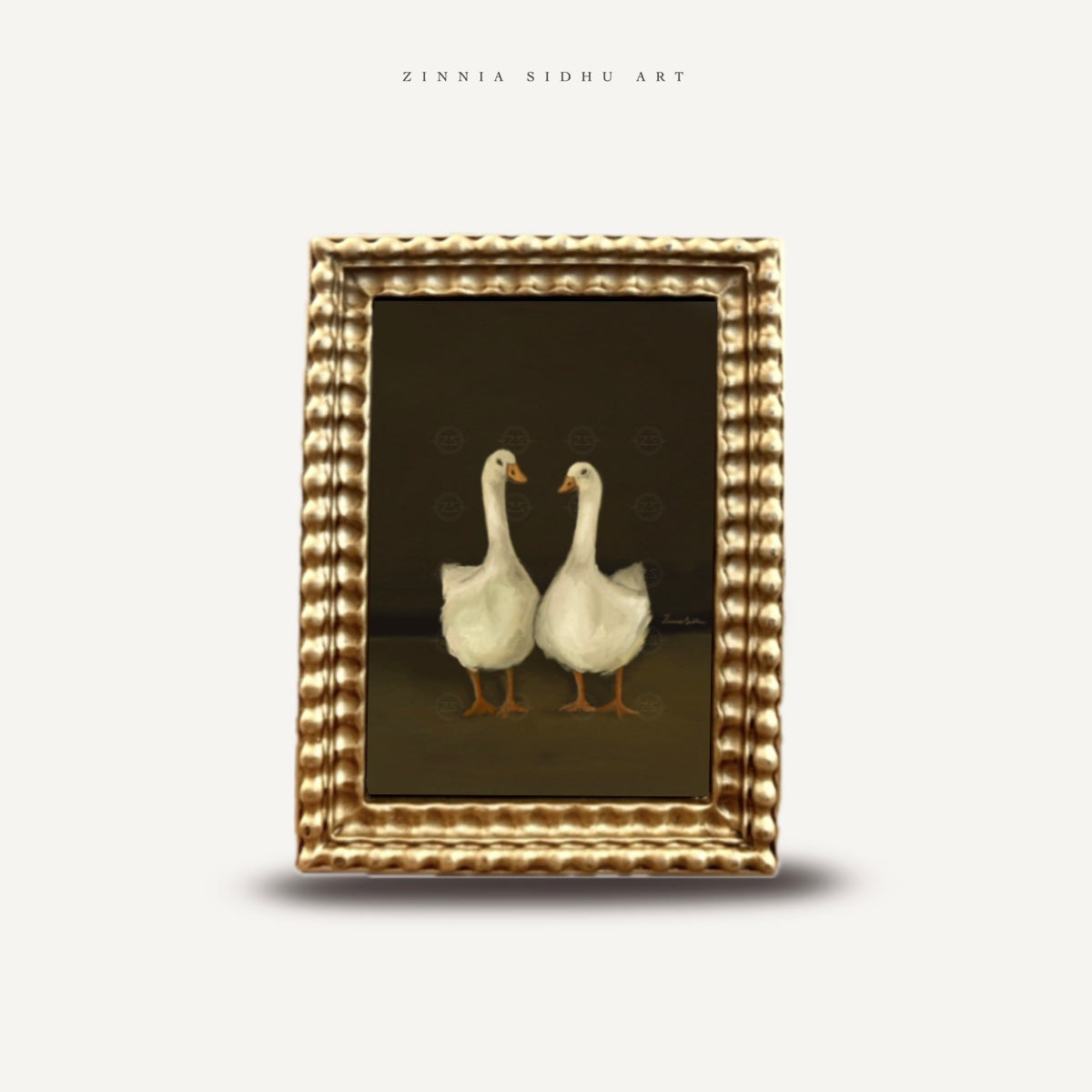 Mr & Mrs - Golden Frame