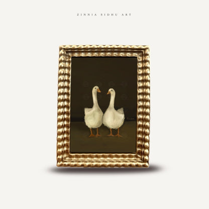 Mr & Mrs - Golden Frame