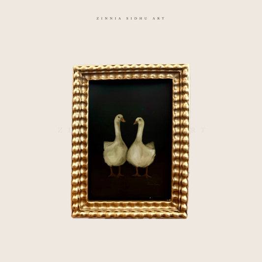 Mr & Mrs - Golden Frame