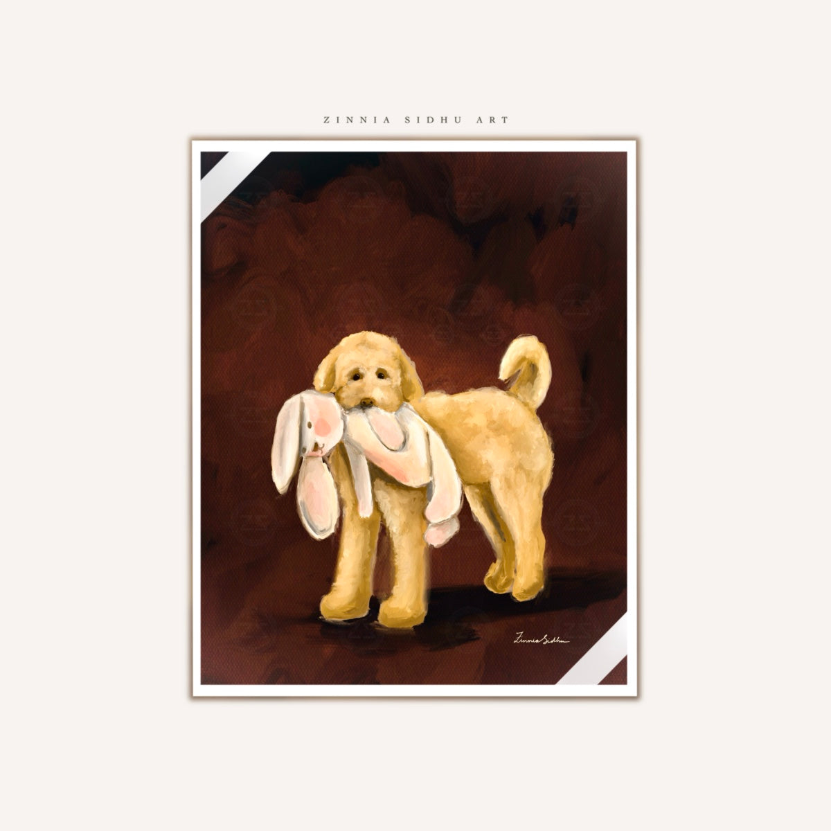Dog with his Toy