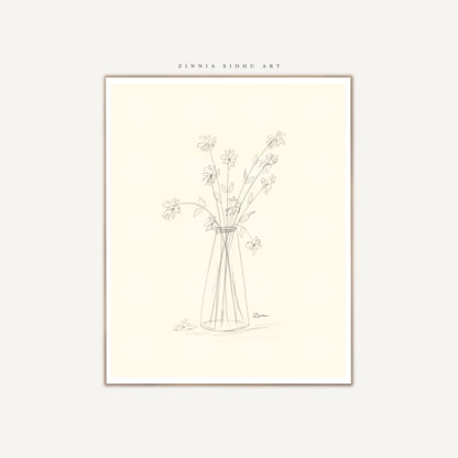 Silent Flowers Sketch