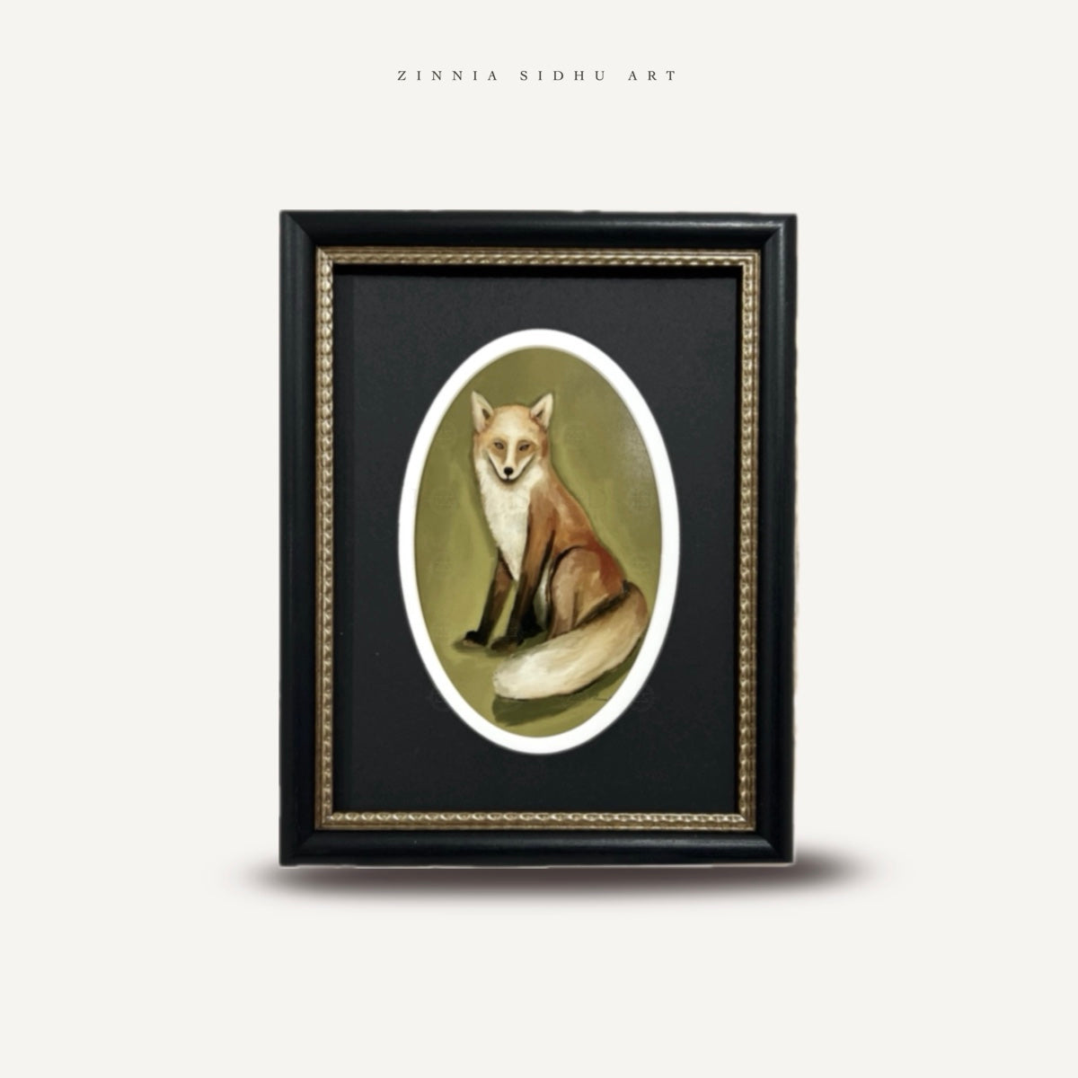 Mr. Fox - Black/Golden Frame