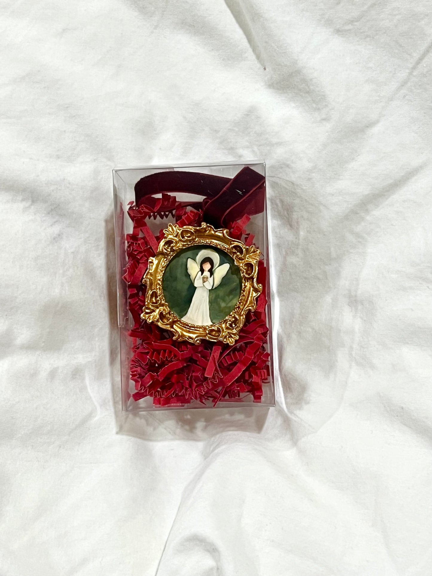 Mini Ornament “Angel Round”