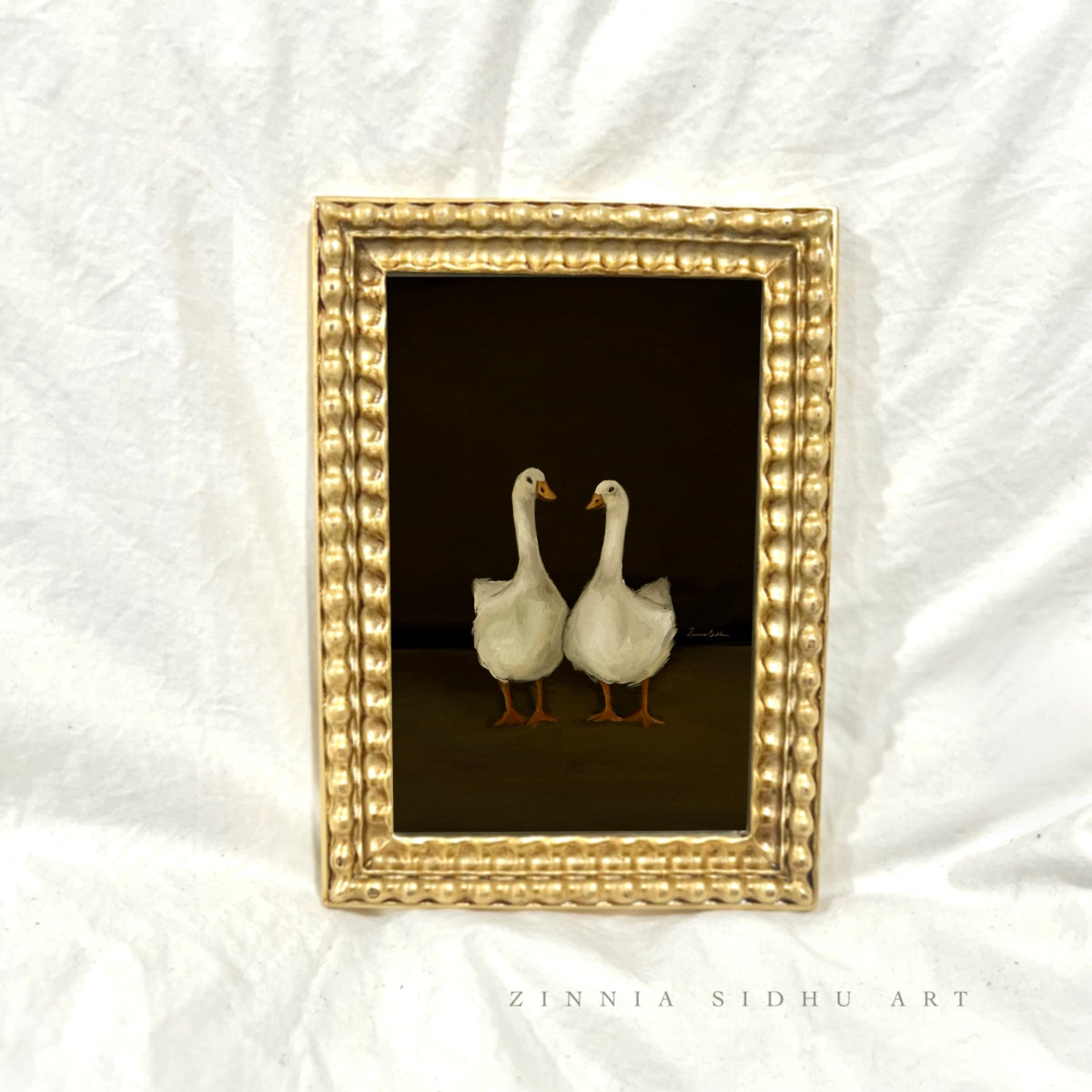 Mr & Mrs - Golden Frame