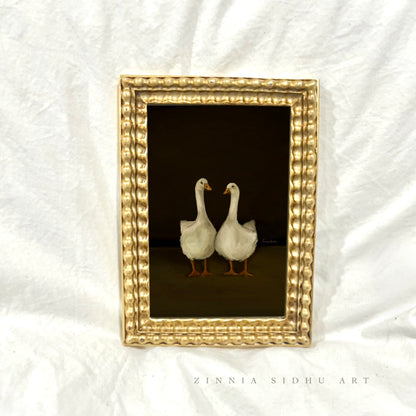 Mr & Mrs - Golden Frame