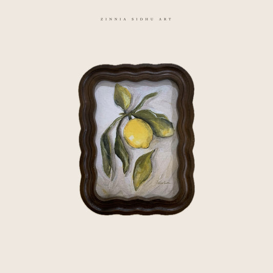 Lemon - Scalloped Frame