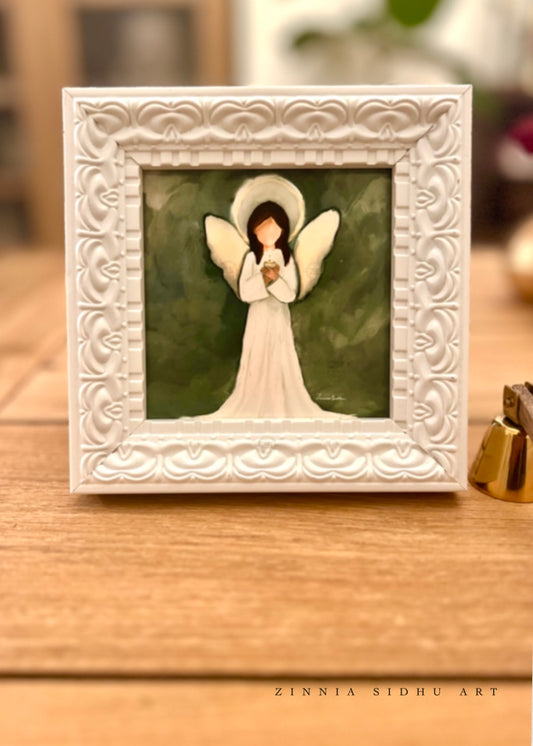 Angel in White Frame