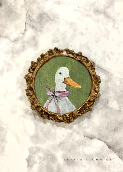 Quackoo Round Mini Magnet