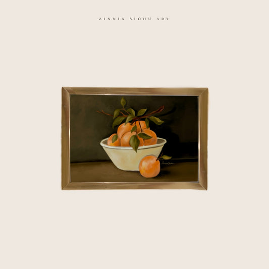 Oranges Golden Frame