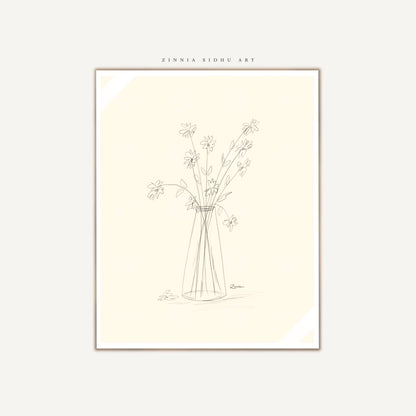 Silent Flowers Sketch