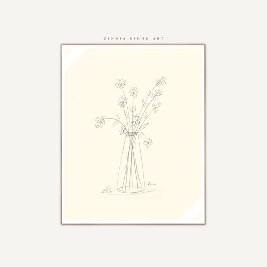 Silent Flowers Sketch