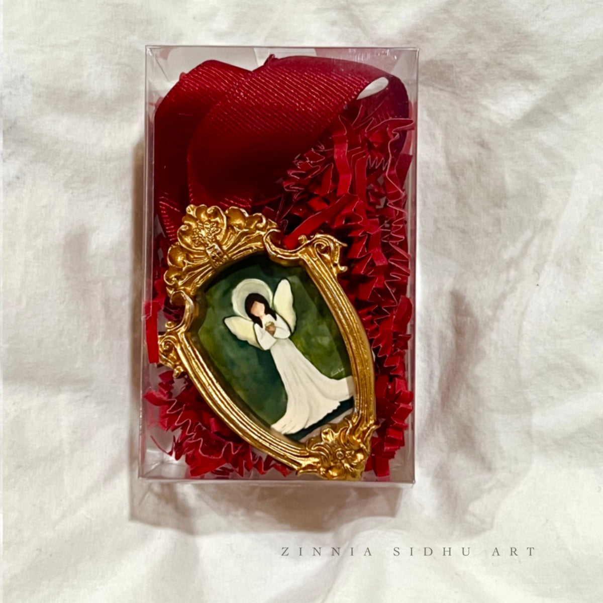 Mini Ornament “Angel Oblong”