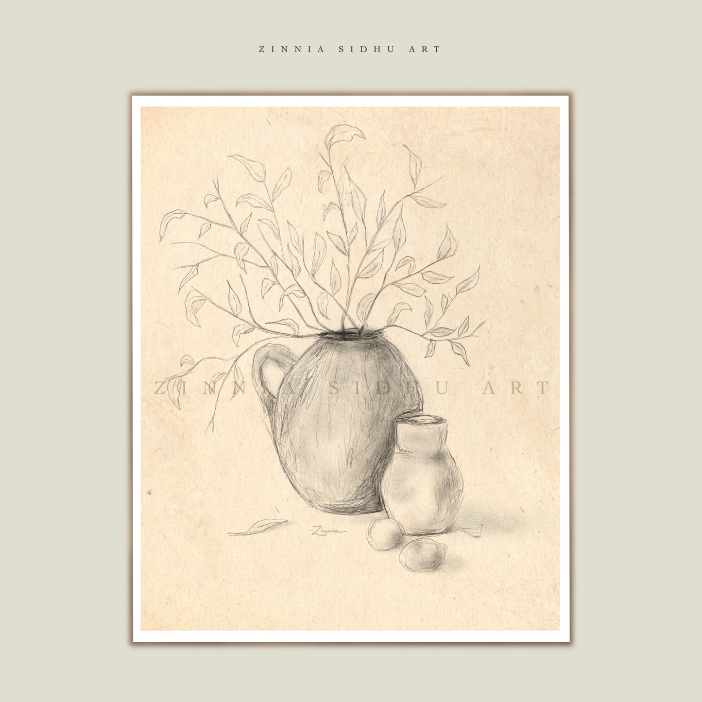 2 Vases and Branches