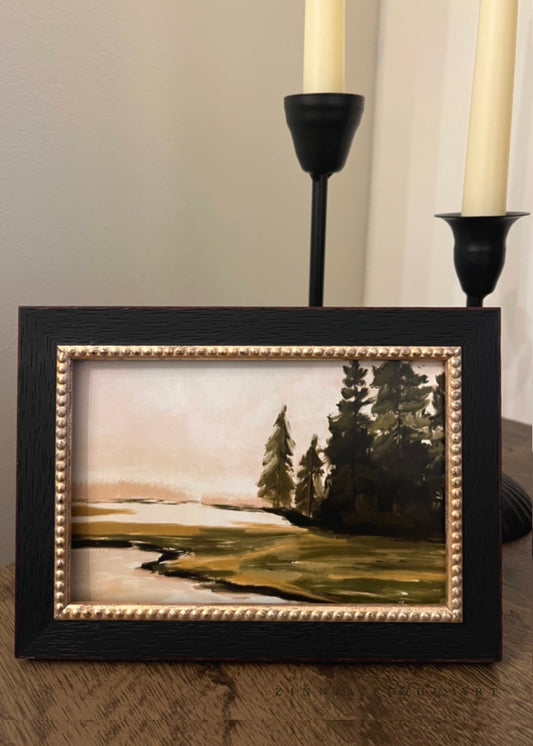 Marshland - black/golden Frame