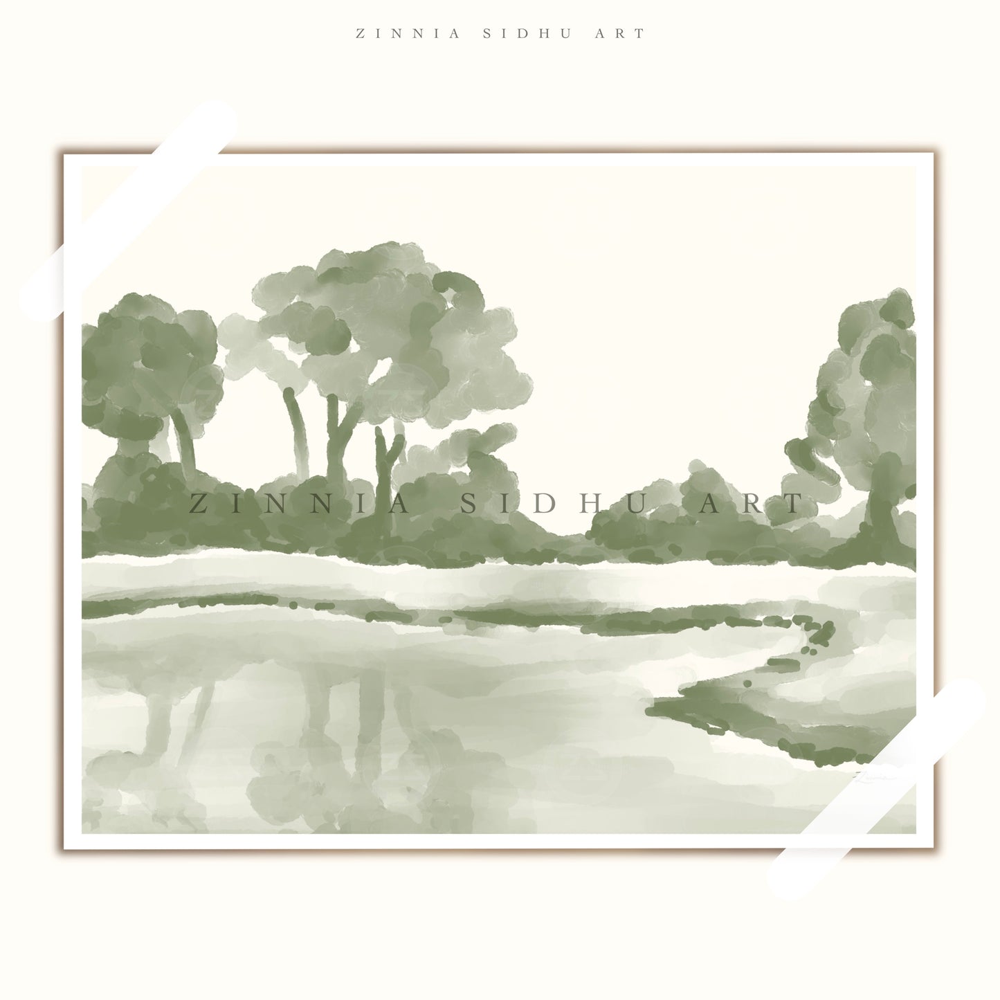 Trees By The Lake
