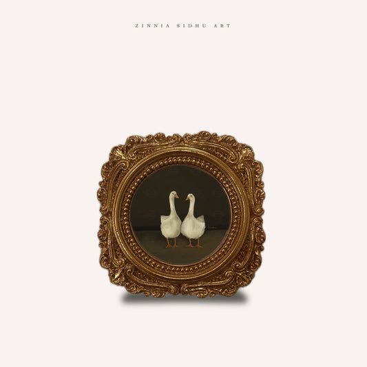 Lovebirds - MINI Ornate Frame