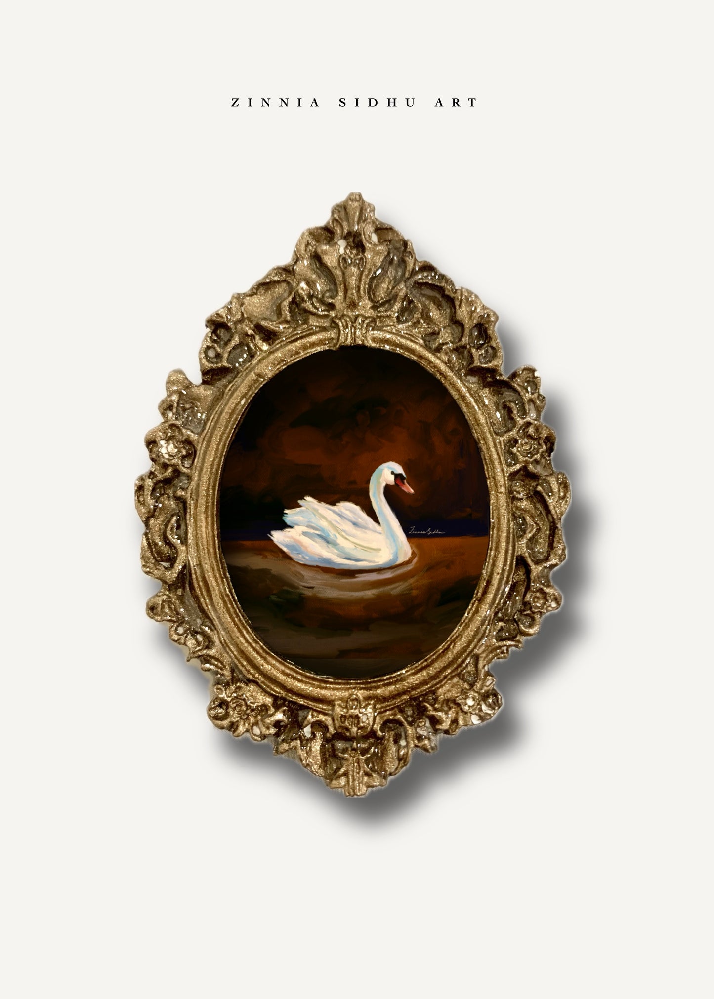 Swan Story Mini Magnet