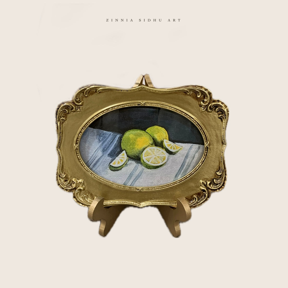 Limes - Golden Frame with stand