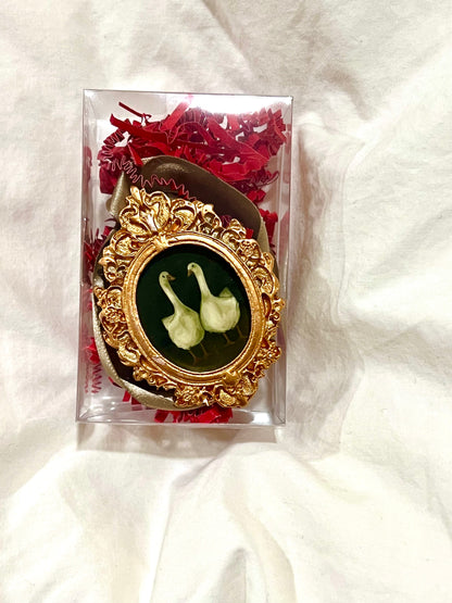 Mini Ornament “Twin Birds”