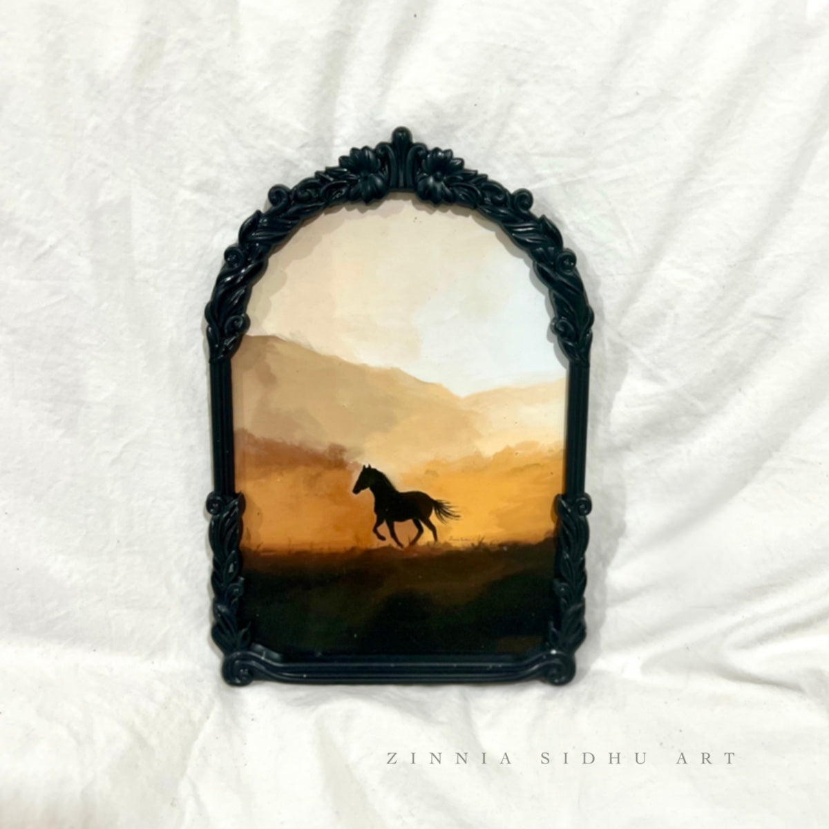 Gallop Away - Black metal Frame