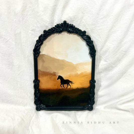 Gallop Away - Black metal Frame